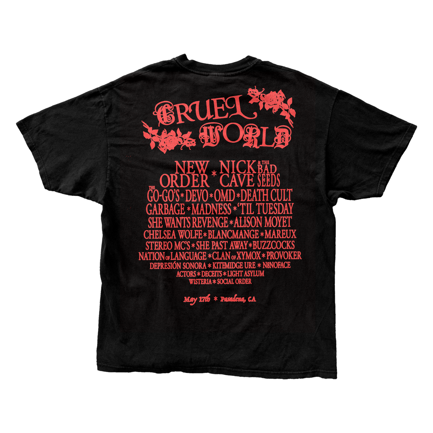 Cruel World 2025 Lineup Tee