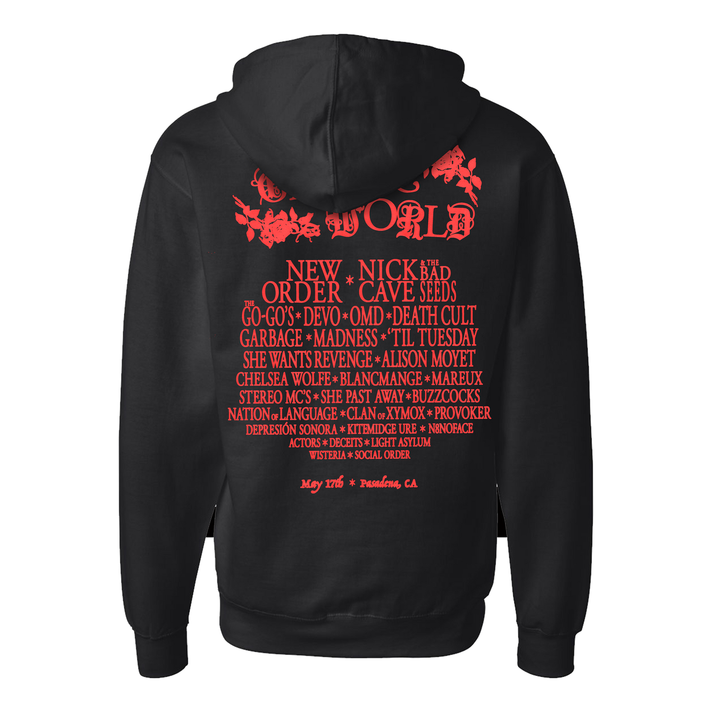Cruel World 2025 Lineup Zip Hoodie