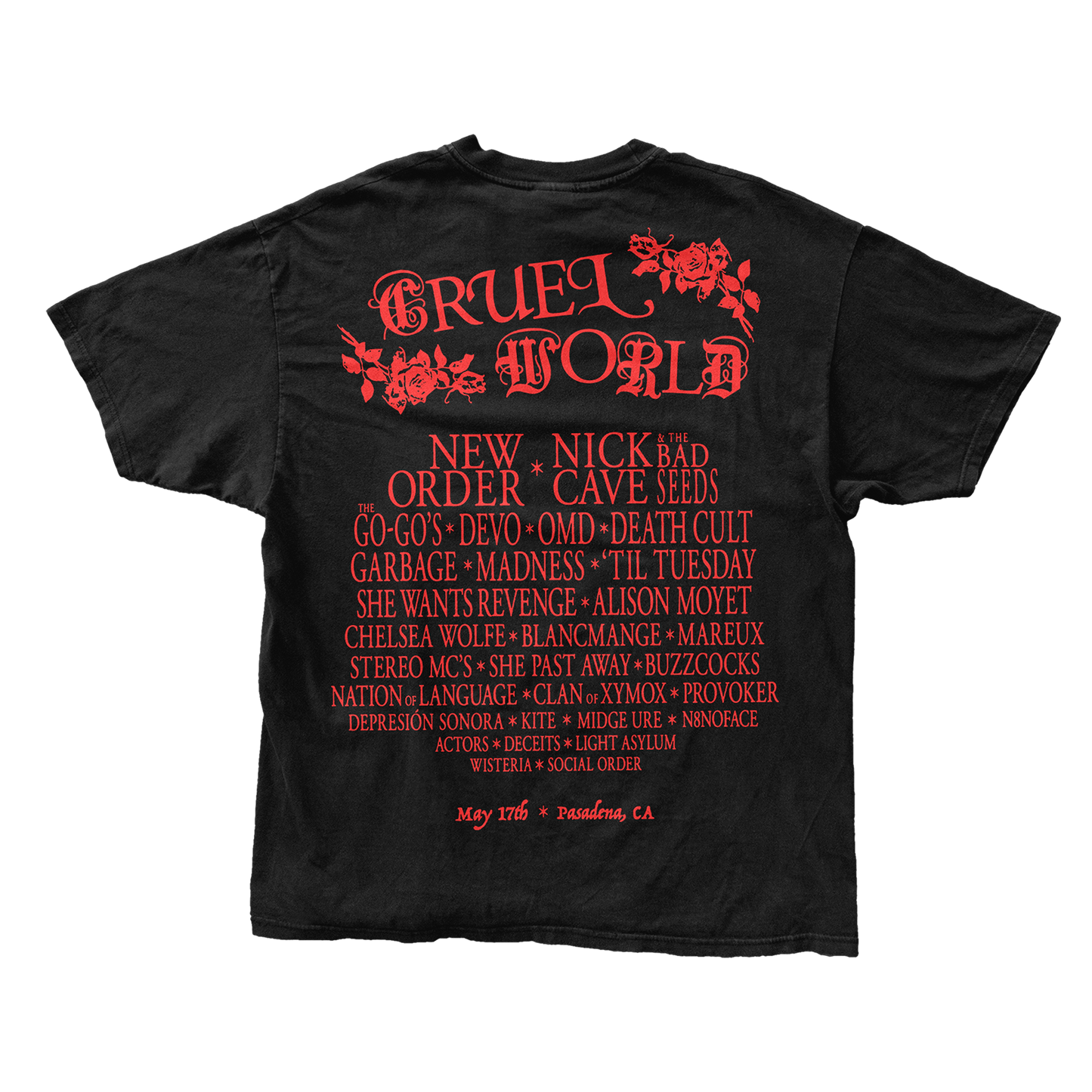 Cruel World 2025 Lineup Tee