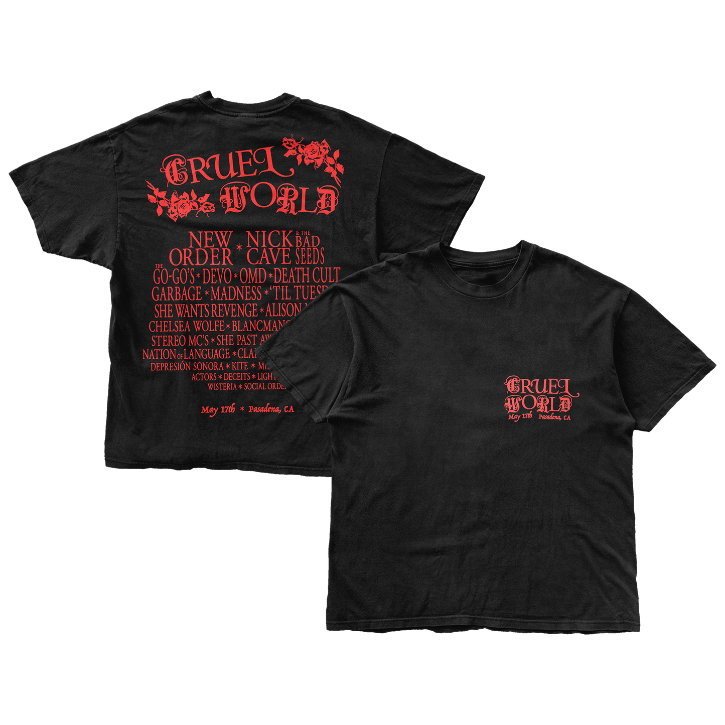 Cruel World 2025 Lineup Tee