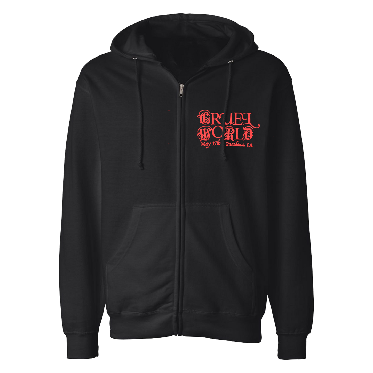 Cruel World 2025 Lineup Zip Hoodie