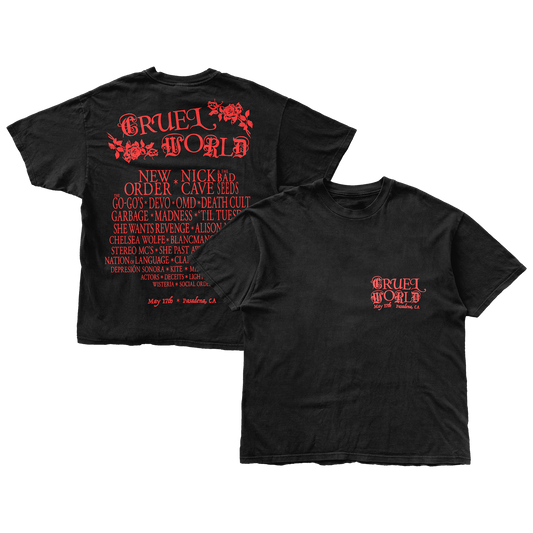 Cruel World 2025 Lineup Tee